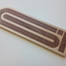 Inlaid Cribbage Board